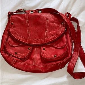 Lucky Brand Red Leather Satchel ♥️